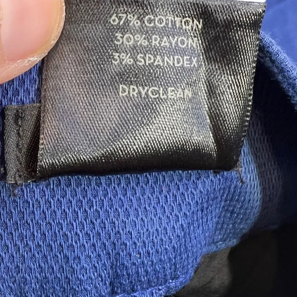 Ann Taylor Signature Pants Women's Size 0 Straight Leg Chino Blue Trouser Pants